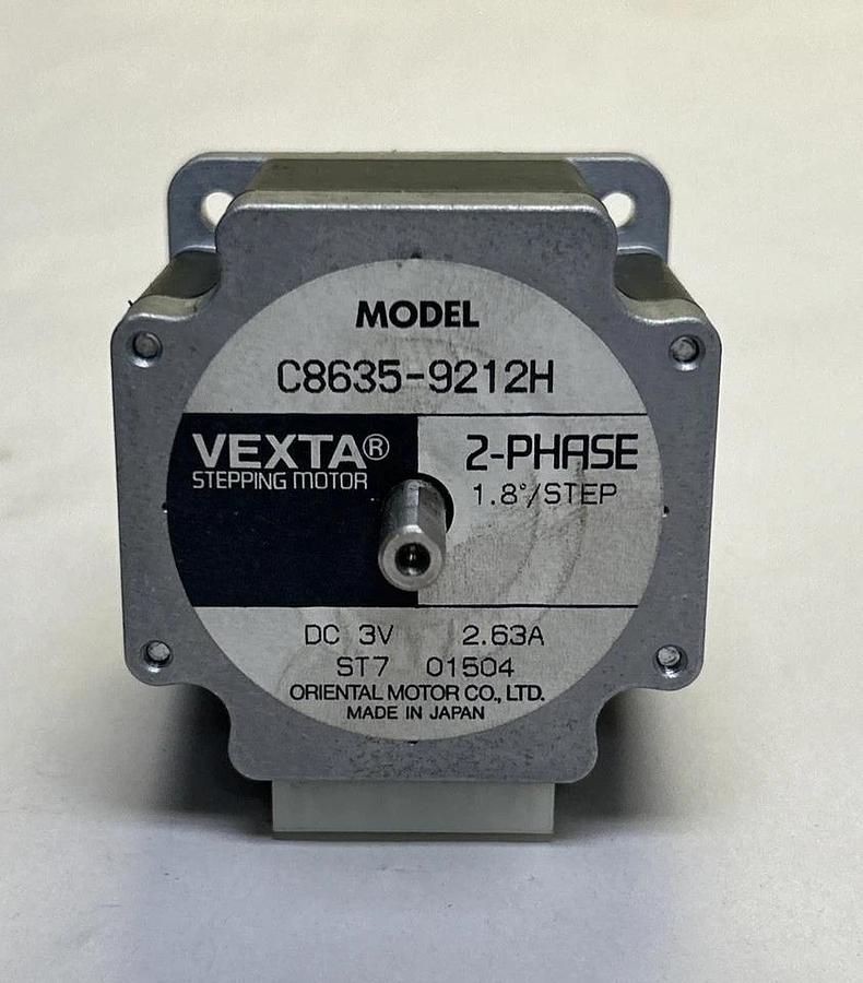 Used ORIENTAL MOTOR,C8635-9212H,STEPPING MOTOR 2.63A 3VDC