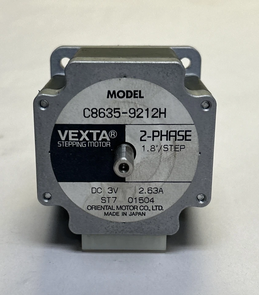 Used ORIENTAL MOTOR,C8635-9212H,STEPPING MOTOR 2.63A 3VDC