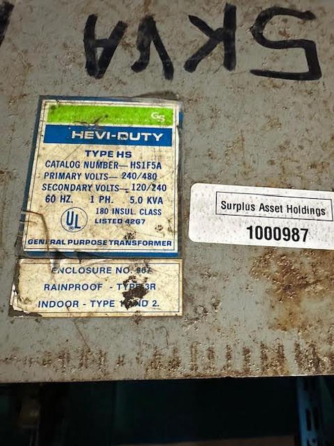 Used Hevi-Duty 5