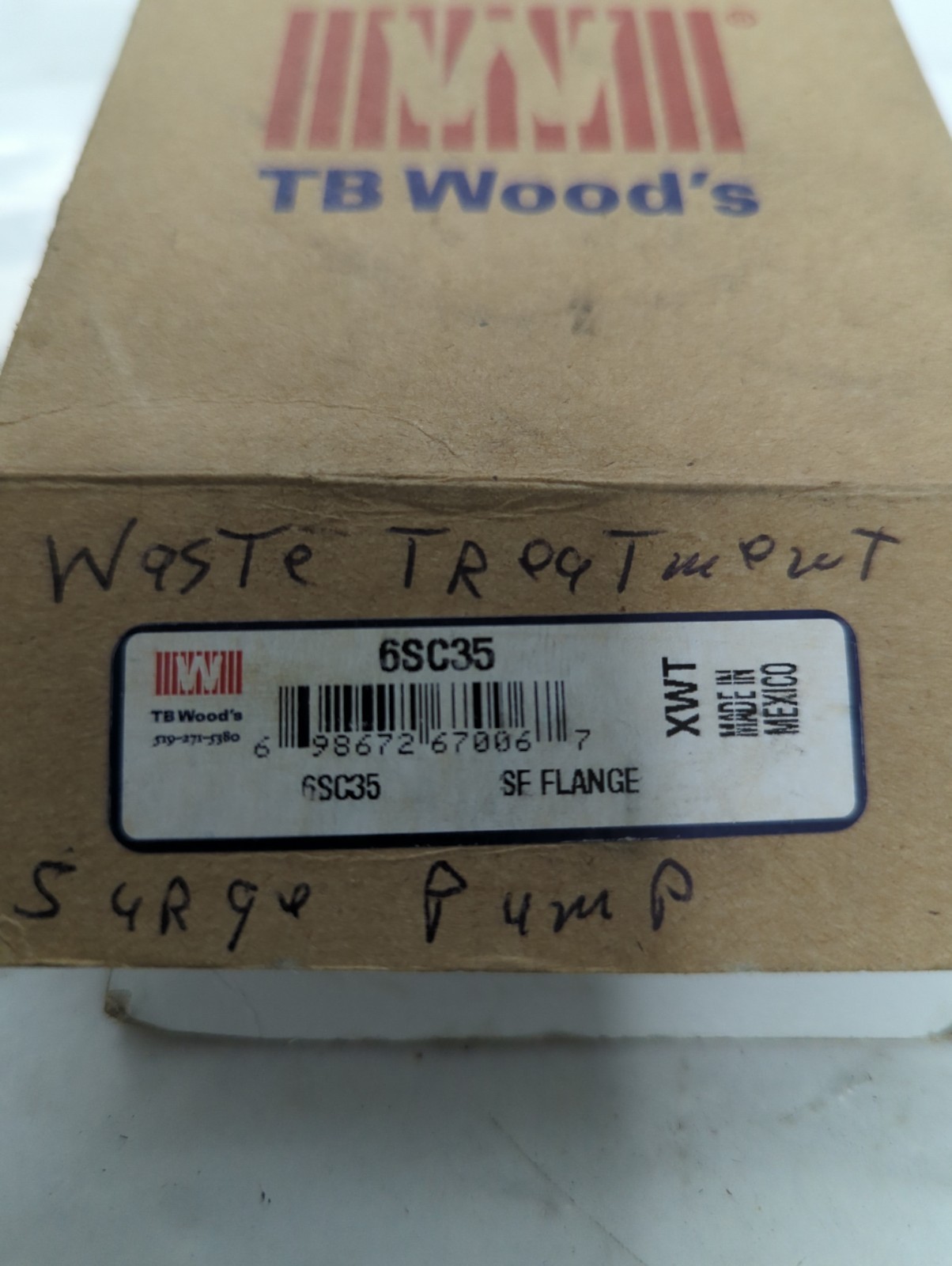 TB WOOD'S,6SC35,SURE-FLEX FLANGE NOS