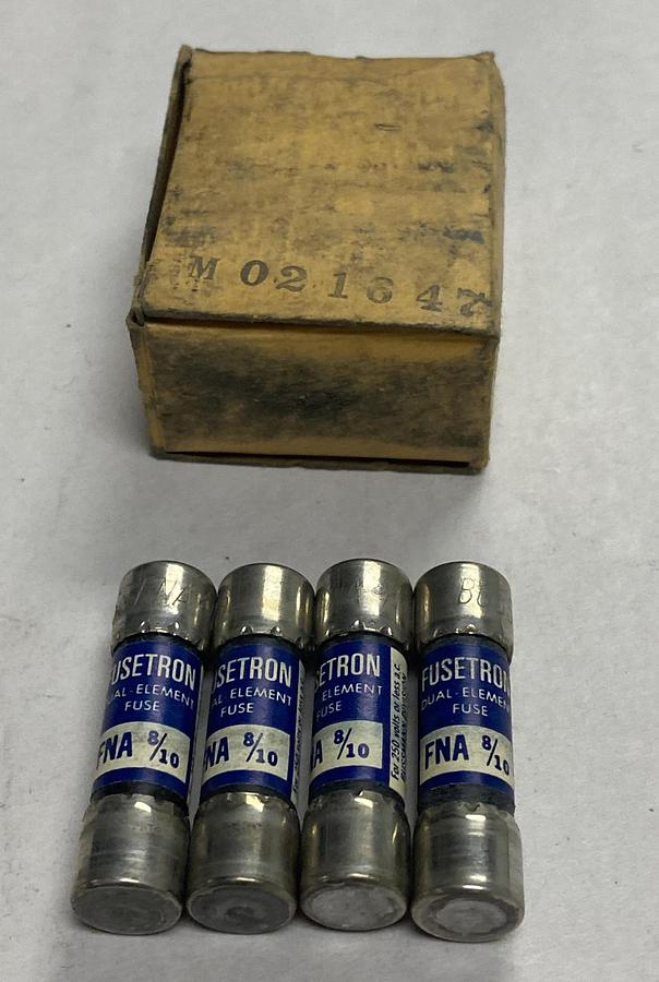 Cooper Bussmann,FNA-8/10,Fusetron Fuse Lot Of 4 NOS