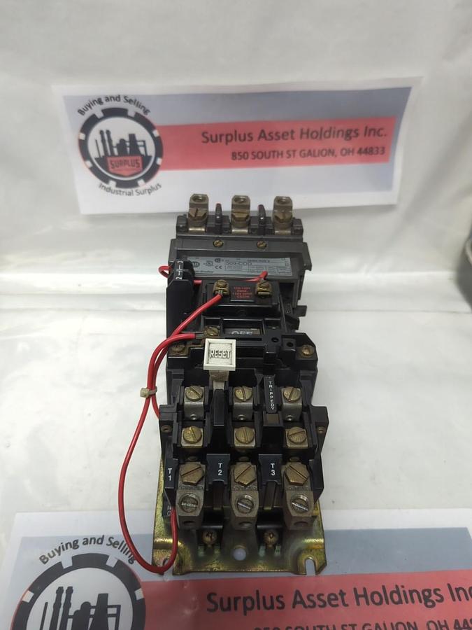 Used ALLEN BRADLEY,509-COD,MOTOR STARTER SER B SIZE 2 45 AMP PRE-OWNED