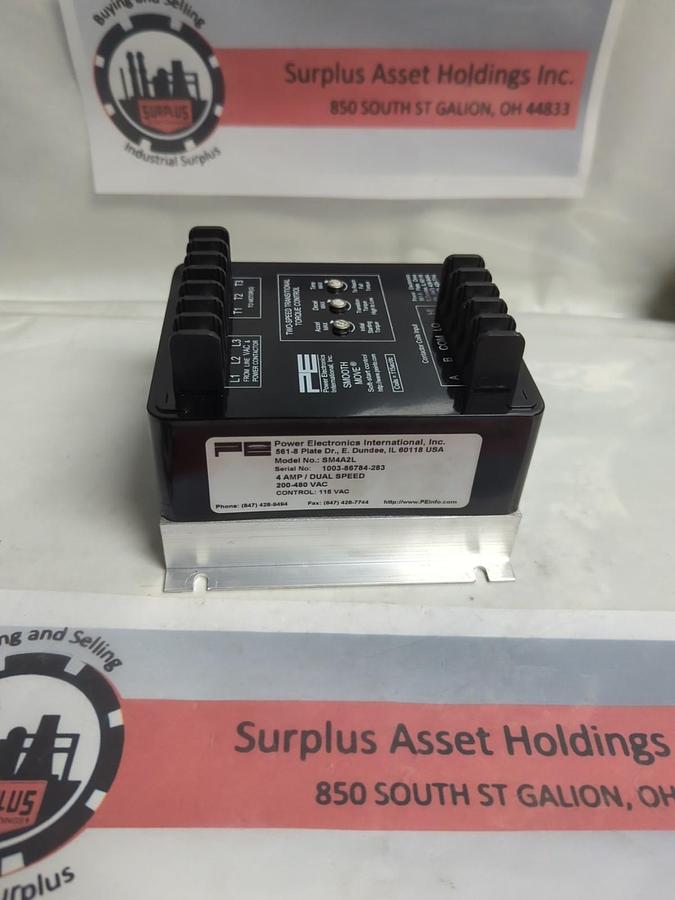 POWER ELECTRONICS,SM4A2L,POWER CONTACTOR 4 AMP 200-480VAC CONTROL 115VAC NOS