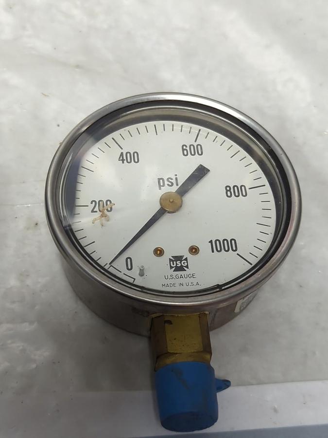 AMETEK USG,153255,GAUGE 2-1/2 IN FACE 1/4 IN NPT BOTTOM CONNECTION 1000PSI NOS
