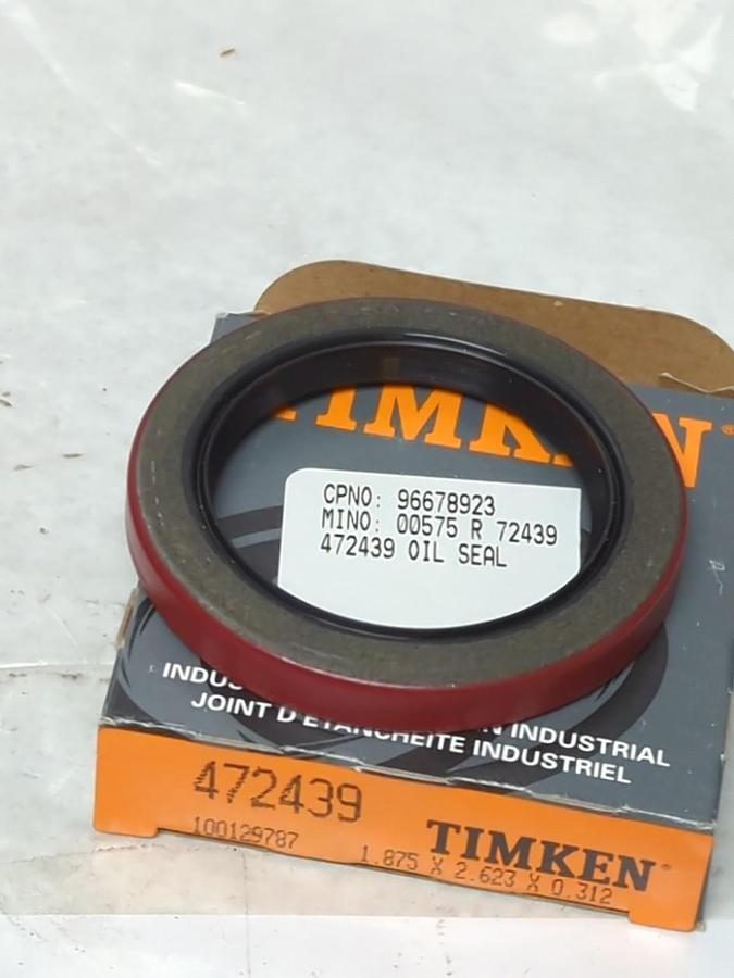 TIMKEN,472439,OIL SEAL 1.875 X 2.623 X 0.312 LOT OF 2 NOS