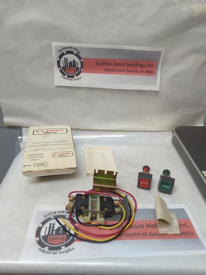 CLARK,KTM-5,START/STOP PUSHBUTTON NEMA 1 NOS