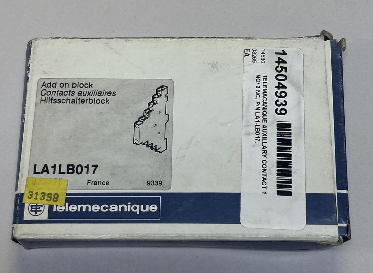 TELEMECANIQUE,LA1LB017,CONTACT BLOCK NOS