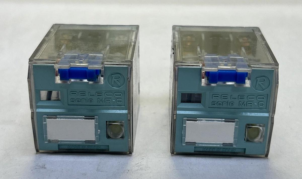Used RELECO TURK,C2-A20X,PLUG IN POWER RELAY LOT OF 2