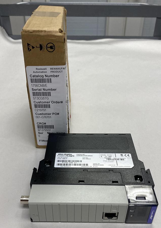 Used ALLEN BRADLEY,1756-CNB,SER E COMMUNICATIONS BRIDGE MODULE REFURBISHED