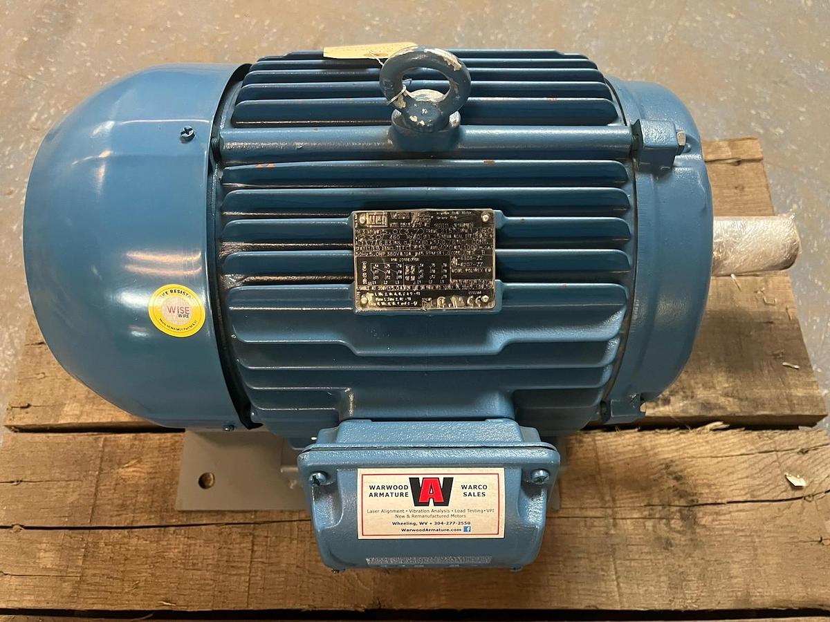 WEG,00512ET3E215T-W22,SEVERE DUTY MOTOR 5HP 1160RPM 3PH 215T