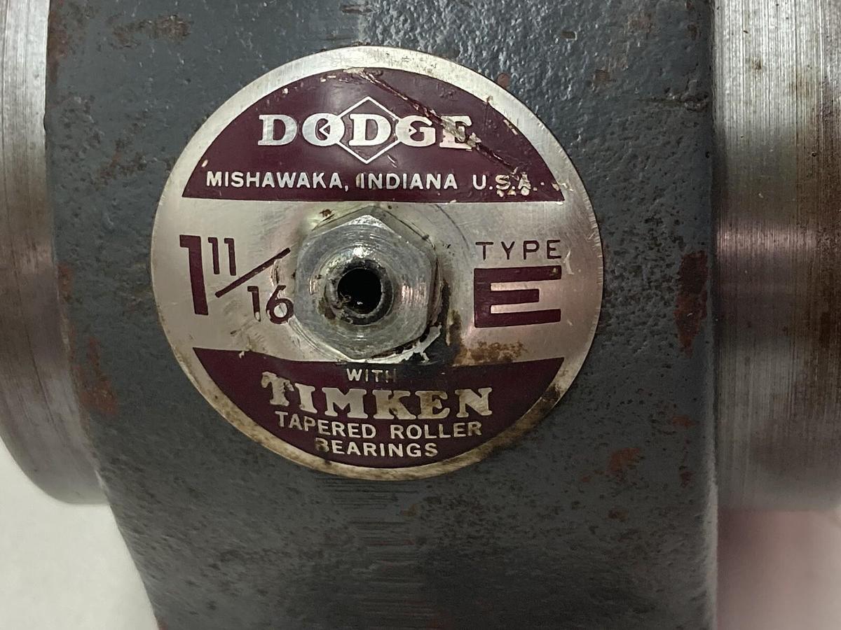 Dodge,Type E,Pillow Block Bearing Bore 1-11/16"