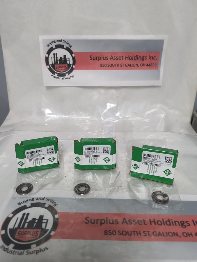 INA,AXK 1024/0-5-HLA,NEEDLE THRUST BEARING LOT OF 3 NOS