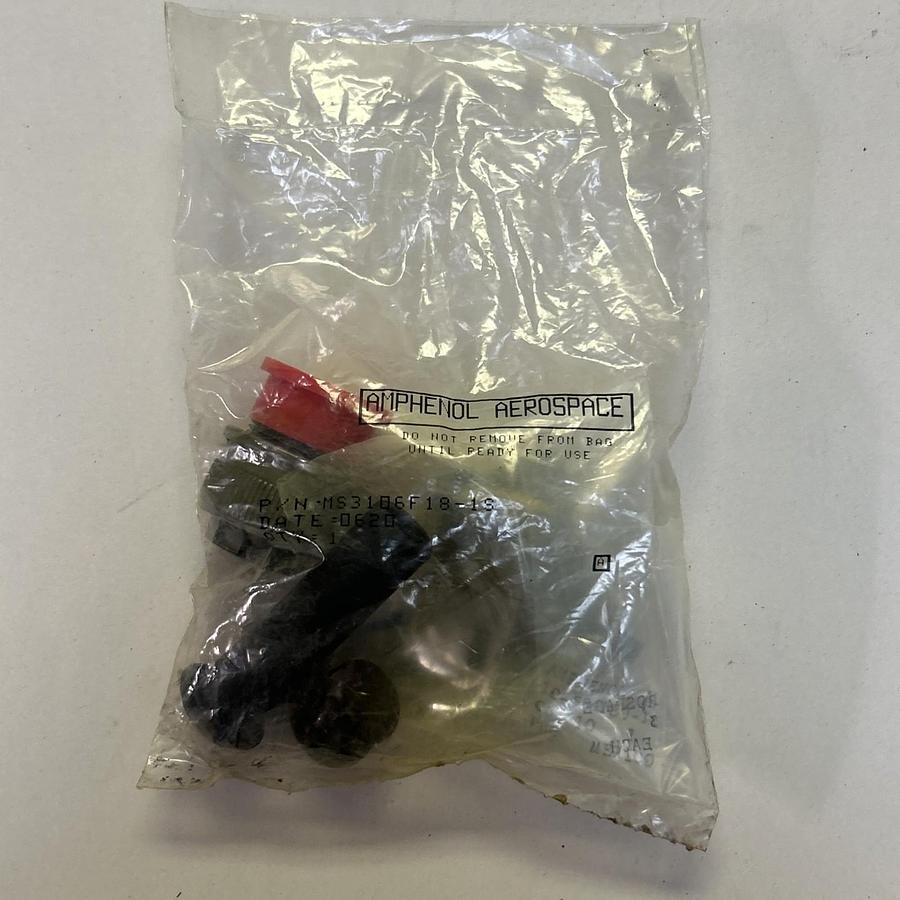 Used AMPHENOL AEROSPACE,MS3106F18-1S,CIRCULAR CONNECTOR NOS