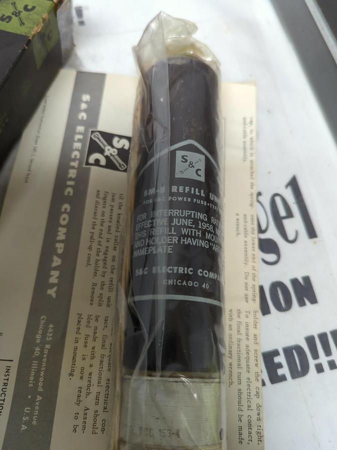 S & C,130500 SM-5,REFILL UNIT KV-4.16 AMP-300E TCC NO-153.4 NOS