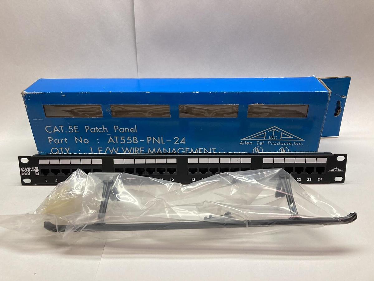Allen Tel,AT55B-PNL-24,CAT.5E 24 Port Patch Panel