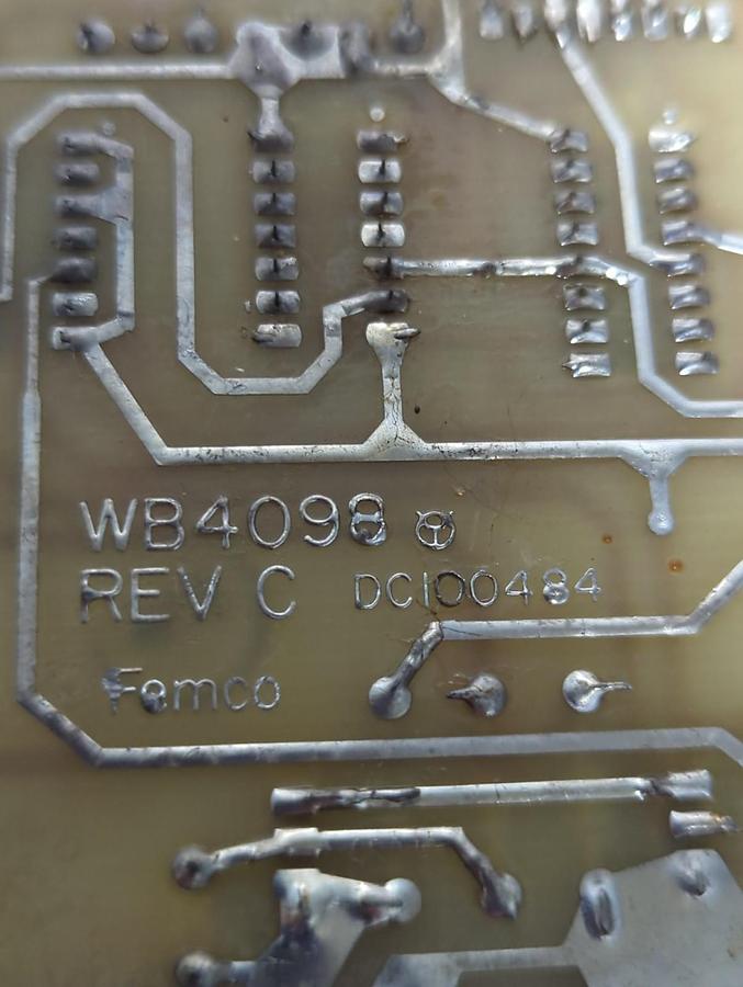 Used FEMCO,WBA4098,RECIEVER ASSY BOARD REV C PRE-OWNED