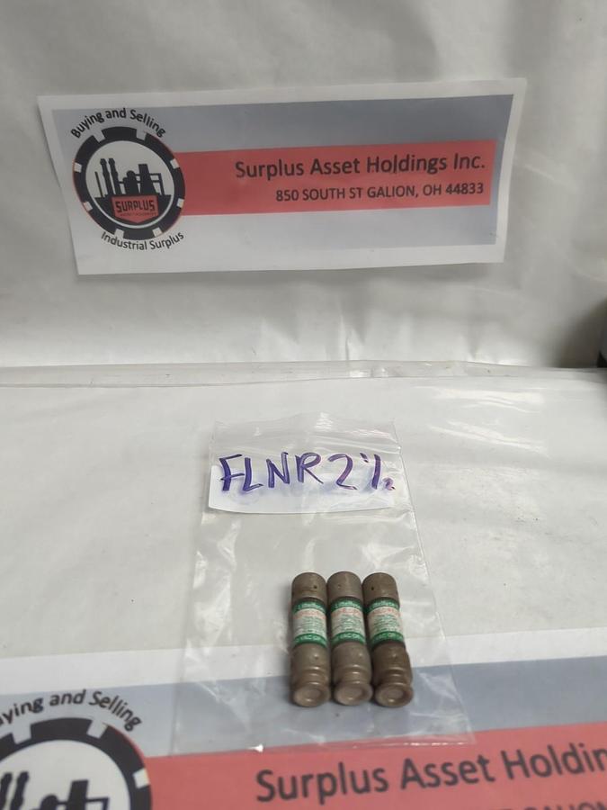 Used LITTELFUSE,FLNR-2-1/2,SLO-BLO 2-1/2 AMP FUSE LOT 3 OF PRE-OWNED