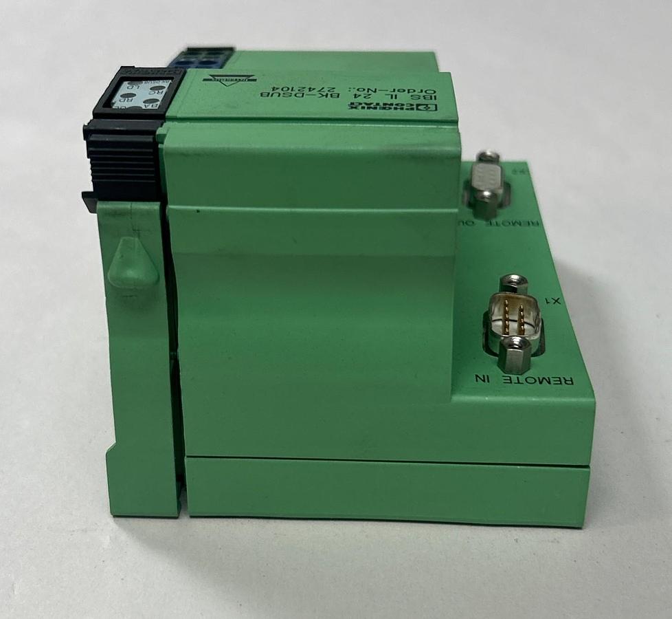 Used PHOENIX CONTACT,IBS-IL-24-BK-DSUB,INTERBUS BUS COUPLER