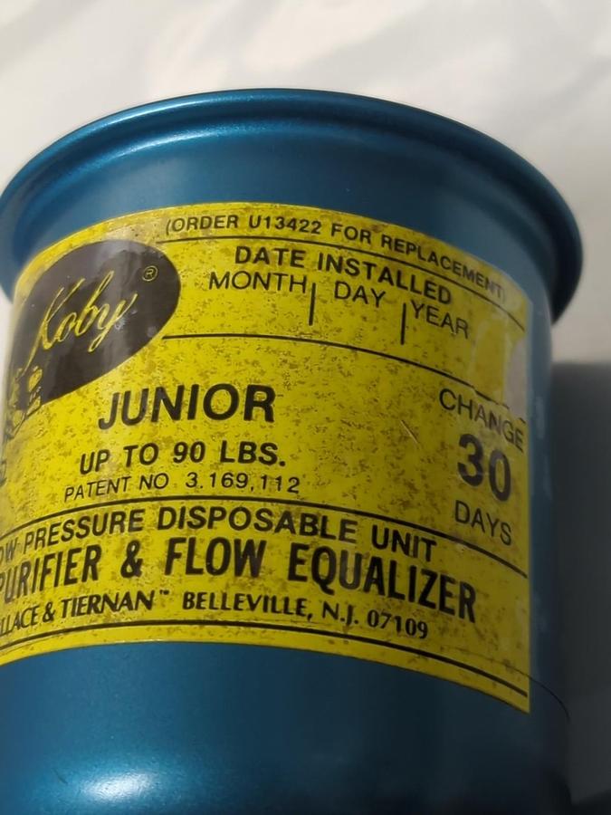 WALLACE & TIERNAN,U13422,KOBY JUNIOR AIR PURIFIER & FLOW EQUALIZER 90LBS NOS