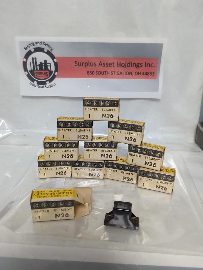 ALLEN BRADLEY,N26,THERMAL OVERLOAD HEATER ELEMENT LOT OF 11 NOS