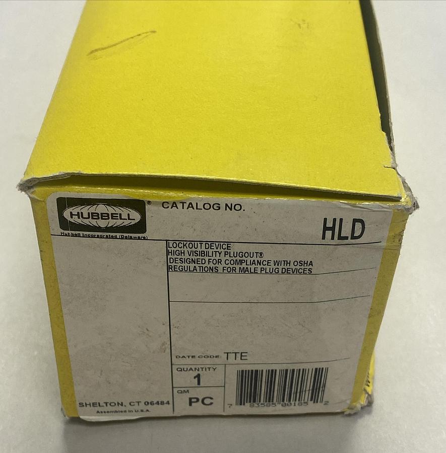 Used HUBBELL,HLD,ELECTRICAL PLUG LOCKOUT DEVICE NEW