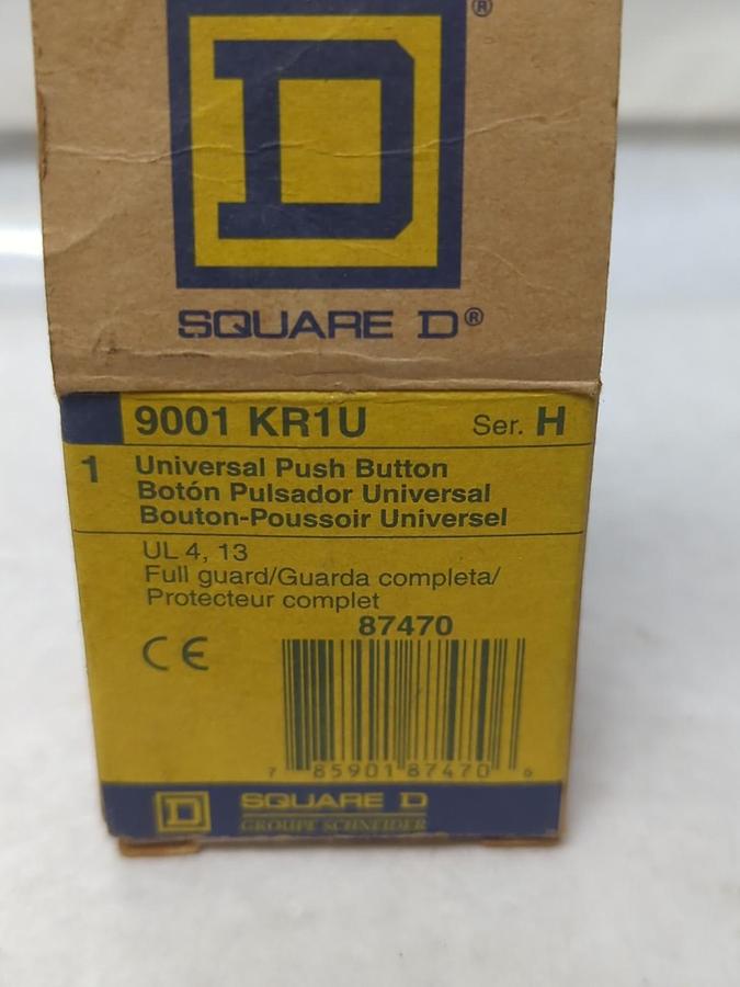 SQUARE D,9001 KR1U,SERIES H UNIVERSAL PUSH BUTTON MISSING COLOR TABS NOS