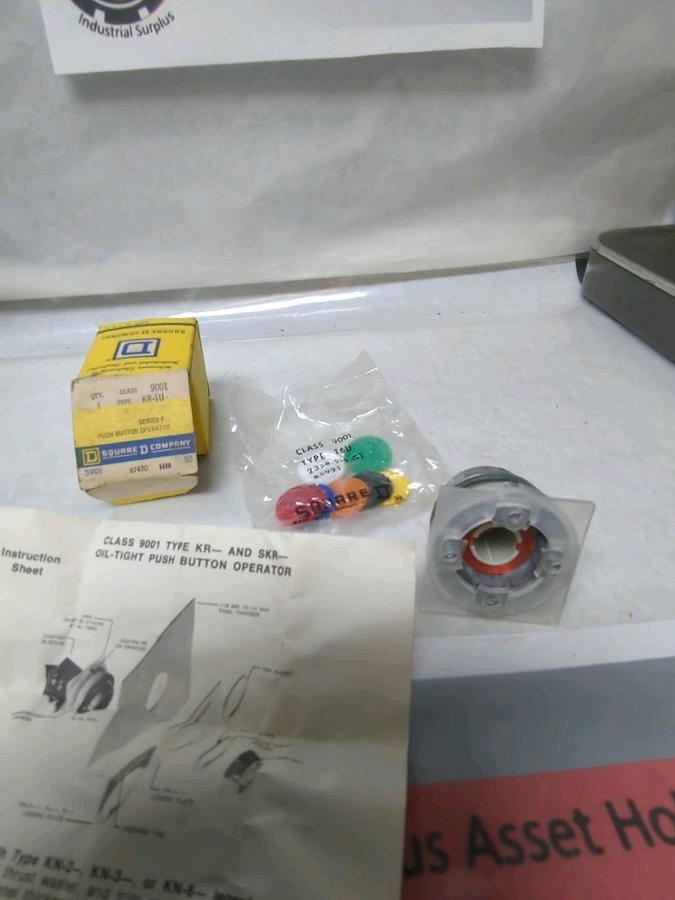 SQUARE D,9001 KR-1U,SERIES F PUSH BUTTON OPERATOR NOS