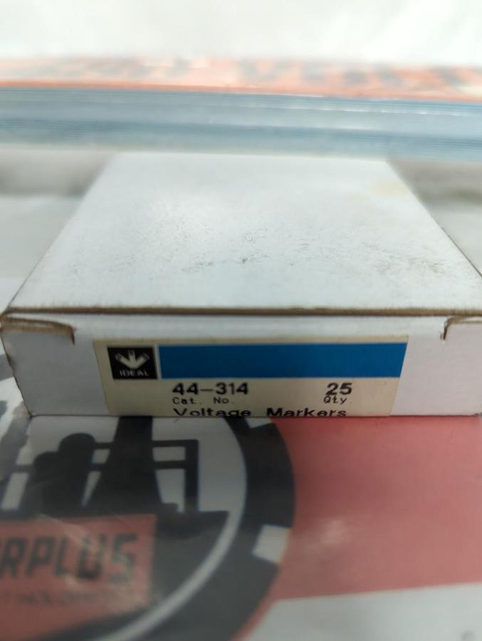 IDEAL,44-314,VOLTAGE MARKERS 480 VOLT PACK OF 25 PCS NOS