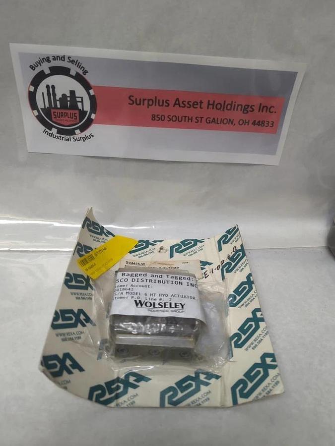 Used REXA,SP-S04455-W,6HT HYD ACTUATOR NEW SEALED