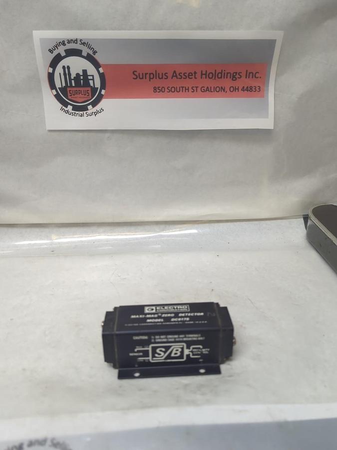 Used ELECTRO CORP,DC017S,MAXI-MAG ZERO DETECTOR PRE-OWNED