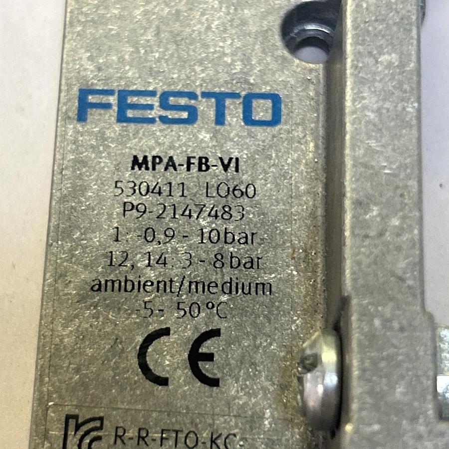 Used FESTO,MPA-FB-V1,MANIFOLD END PLATE