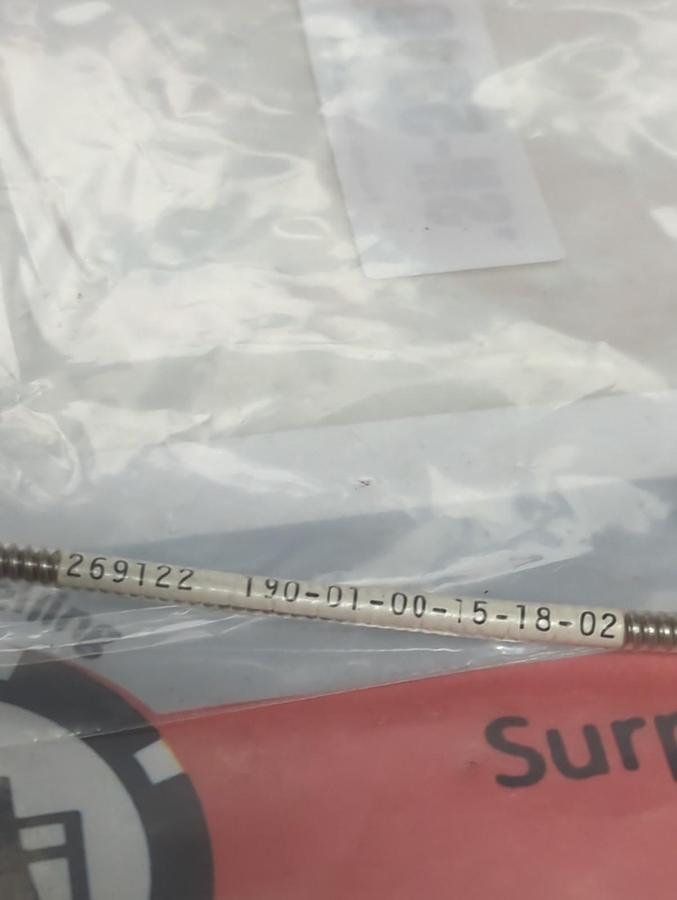 Used BENTLY NEVADA,190-01-00-15-18-02,PROXIMITY VIBRATION SENSOR PROBE PRE-OWNED