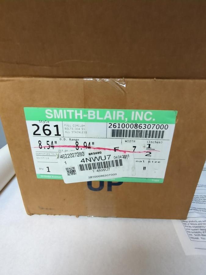 SMITH-BLAIR,STYLE 261,FULL CIRCLE BAND  BOLTS  304 SS  ALL STAINLESS NOS