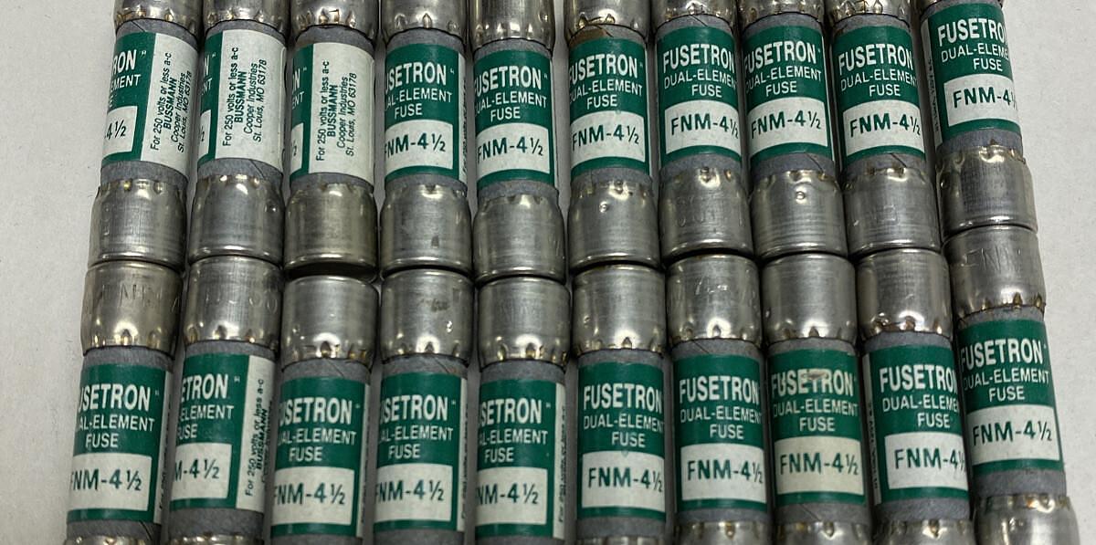 Cooper Bussmann,FNM-4 1/2,Fusetron Fuse Lot Of 20