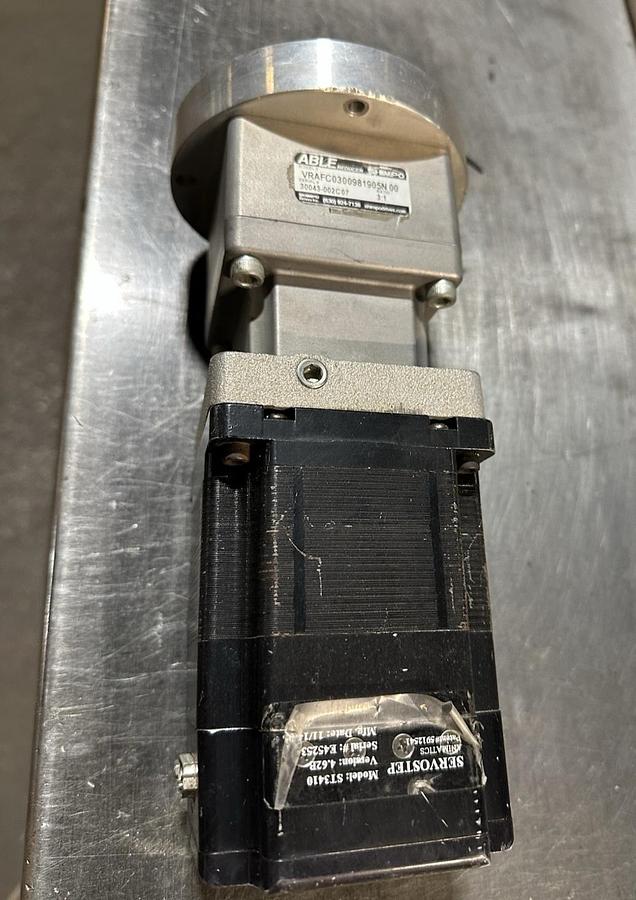 Used Animatics Servostep,ST3410,W/Able Reducer VRAFC0300981905N 00 3:1 Ratio