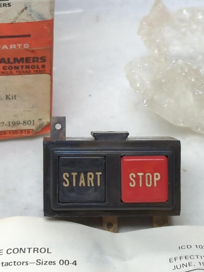 ALLIS-CHALMERS,25-107-199-801,START-STOP PUSH BUTTON KIT NOS