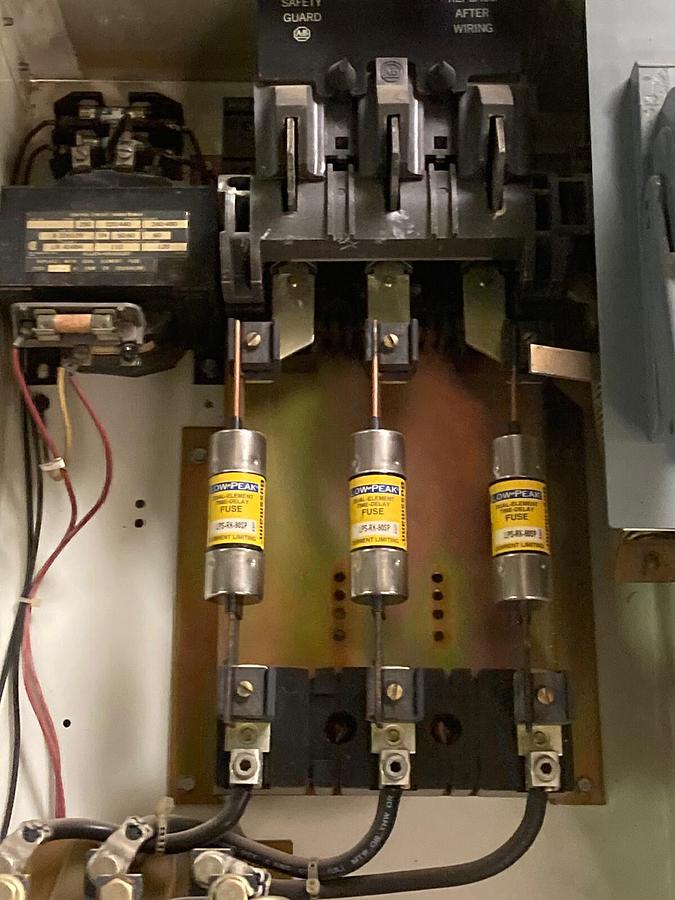 Used Allen-Bradley,2100 2112B,Size 3 Fused MCC 32 INCH Starter Feeder Bucket