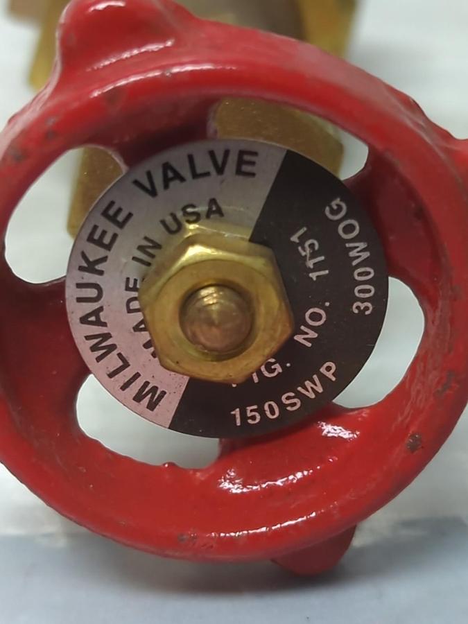 MILWAUKEE VALVE,1151-1/4,GATE VALVE 1/4 INCH 300WOG 150SWP NOS