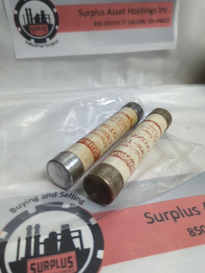 Used GOULD SHAWMUT,OTS60,ONE-TIME 60 AMP FUSE LOT OF 2 PRE-OWNED