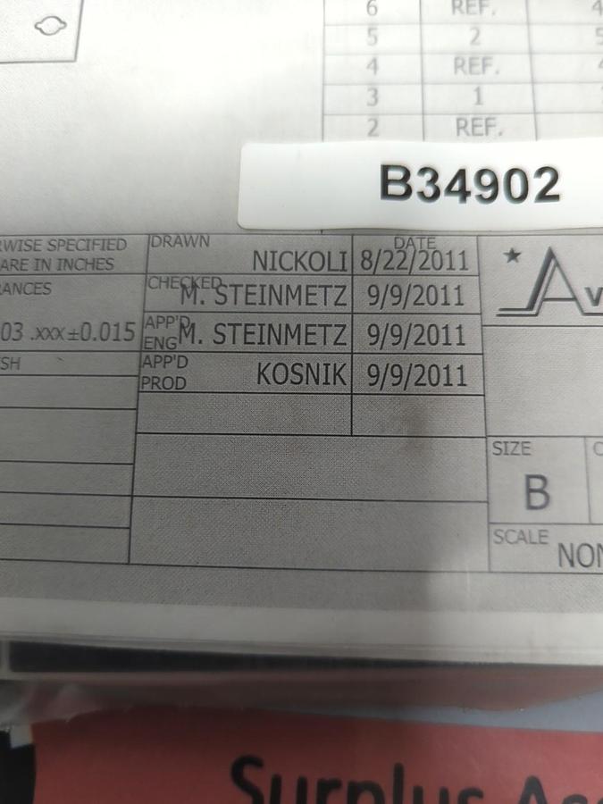 AVTRON,B34902,REMOTE KEYPAD KIT SIZE B NOS