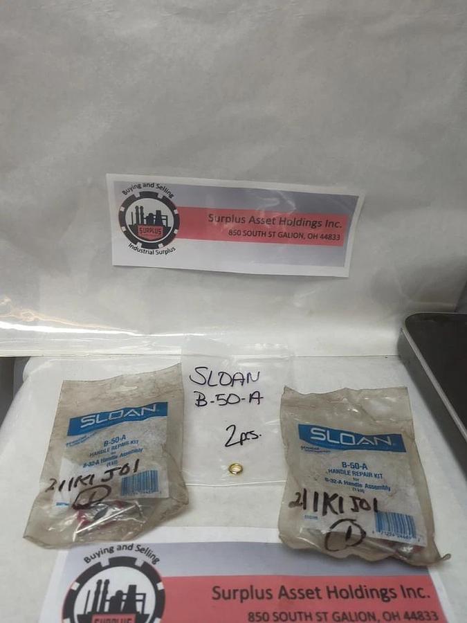 SLOAN,B-50-A,HANDLE REPAIR KIT FOR B-32-A HANDLE ASSY LOT OF 2 NOS