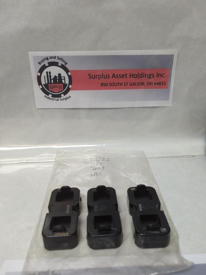 Used TELEMACANIQUE,G10C126,COIL 120V 60CY LOT OF 3 PRE-OWNED