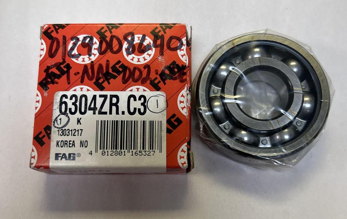 FAG,6304ZR.C3,SINGLE SHIELDED BALL BEARING NOS