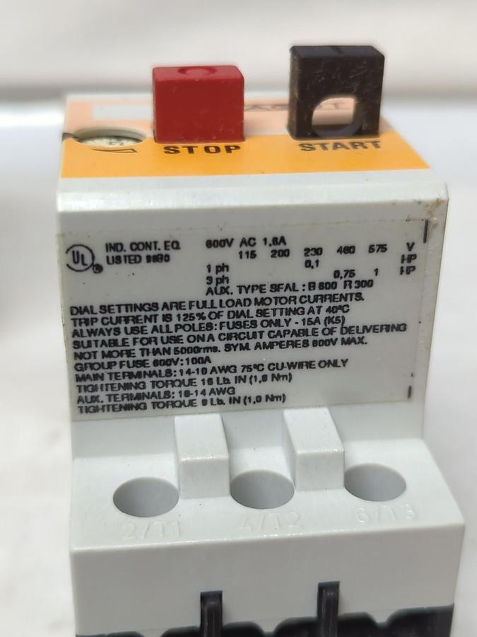 AGUT,SFKOF,MOTOR CONTACTOR SWITCH 1-1.6A NOS