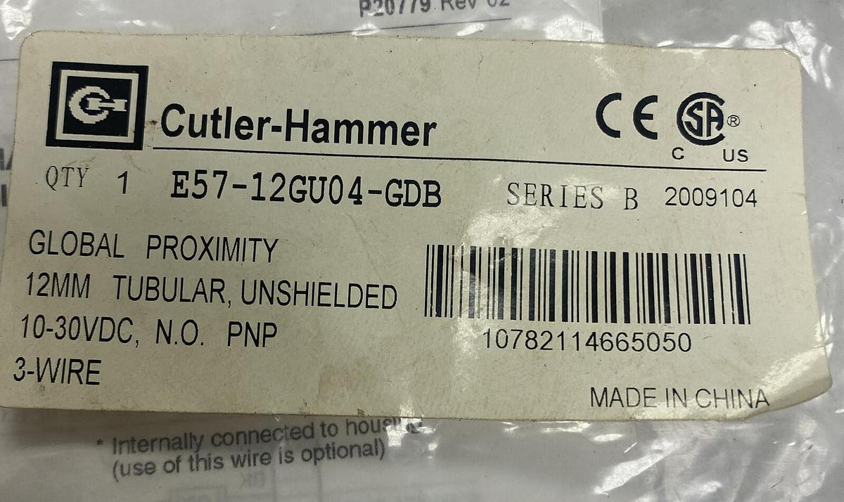 EATON CUTLER-HAMMER,E57-12GU04-GDB, PROXIMITY SWITCH LOT OF 2 NOS