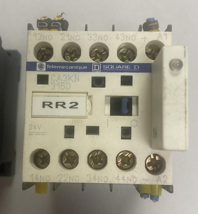 Used TELEMECANIQUE,CA3KN31BD,CONTROL RELAY LOT OF 2