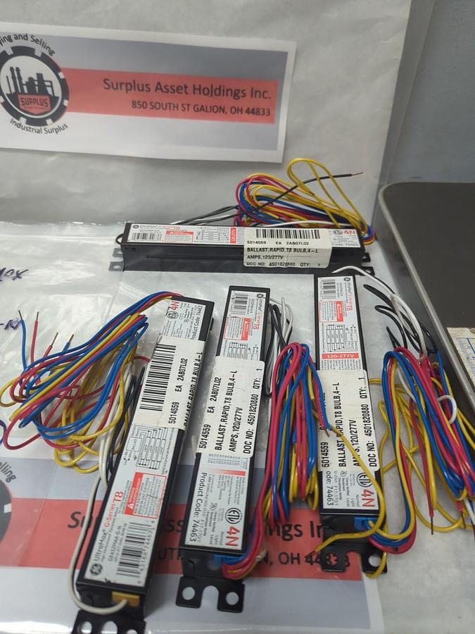 GE ULTRAMAX,GE432MAX-G-N,BALLAST 120-277V LOT OF 4 NOS