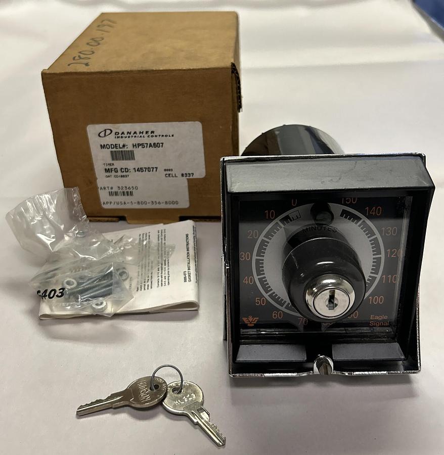 Used DANAHER CONTROLS,HP57A607,TIMER 0-150 MIN NEW