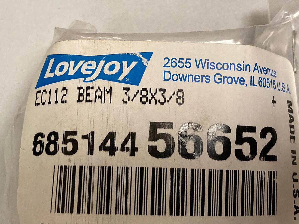 Used Lovejoy,EC112 685144 56652,Motion Control Coupling 3/8 INCH X 3/8 INCH