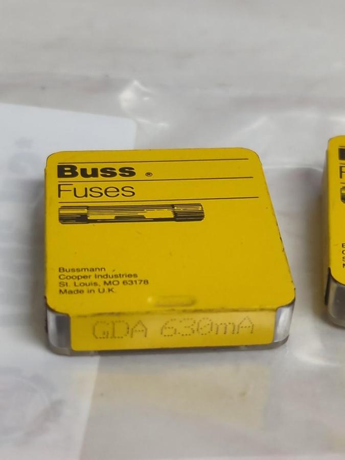 COOPER BUSSMANN,GDA 630mA,FUSE LOT OF 15 PCS NOS